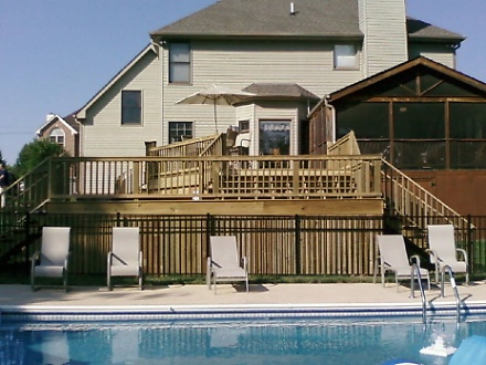  Multi-Tiered Deck with Pool 