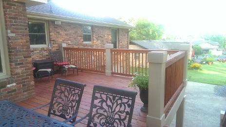 New Back Deck, Stained